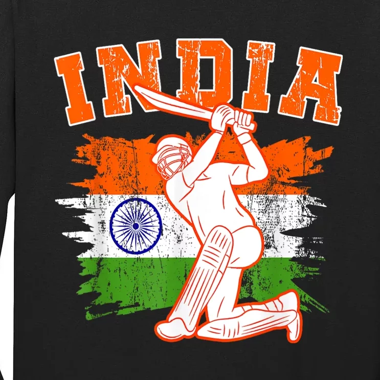 India Cricket Supporters Jersey | Indian Cricket Fans Tall Long Sleeve T-Shirt