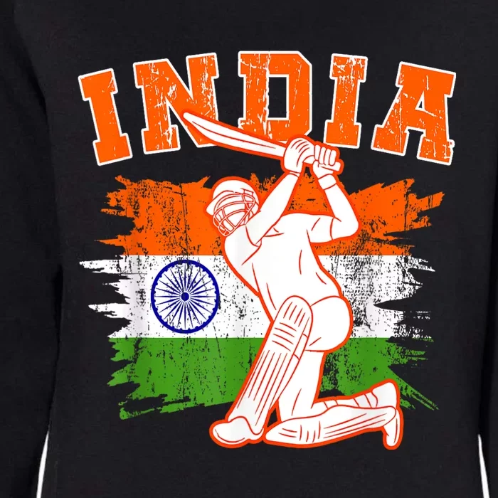 India Cricket Supporters Jersey | Indian Cricket Fans Womens California Wash Sweatshirt