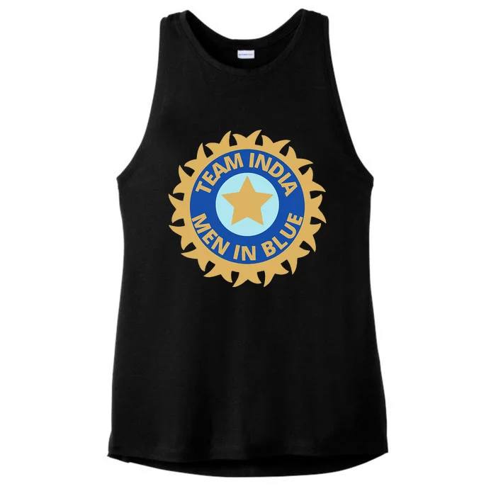 Indian Cricket Supporters India Cricket Fans Ladies Tri-Blend Wicking Tank