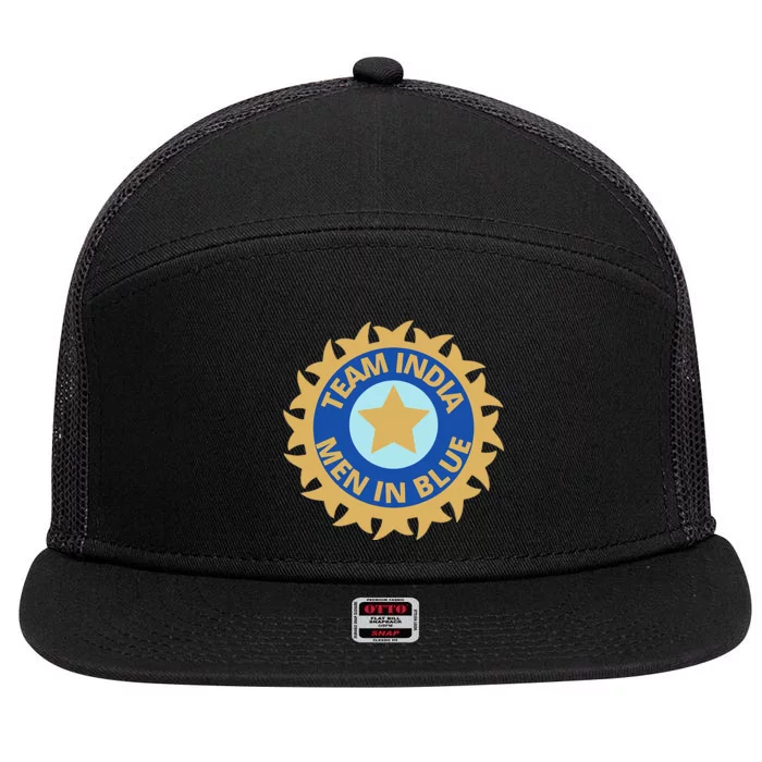 Indian Cricket Supporters India Cricket Fans 7 Panel Mesh Trucker Snapback Hat