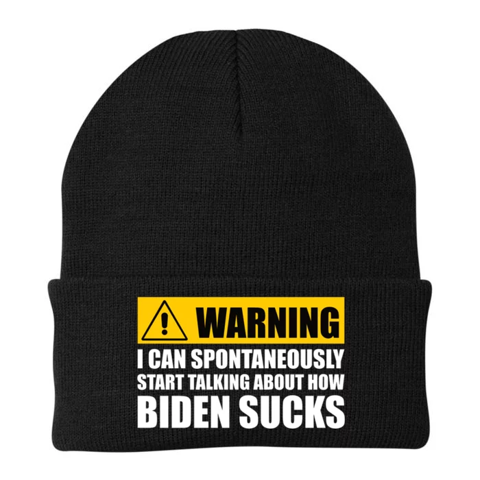 I Can Spontaneously Start Talking About How Biden Sucks Knit Cap Winter Beanie