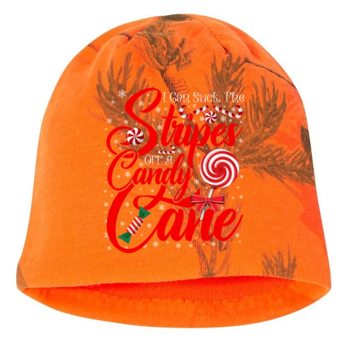 I Can Suck The Stripes Off A Candy Cane Christmas Naughty Cool Gift Kati - Camo Knit Beanie