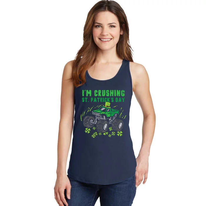 Im Crushing St Patricks Day Monster Truck Ladies Essential Tank