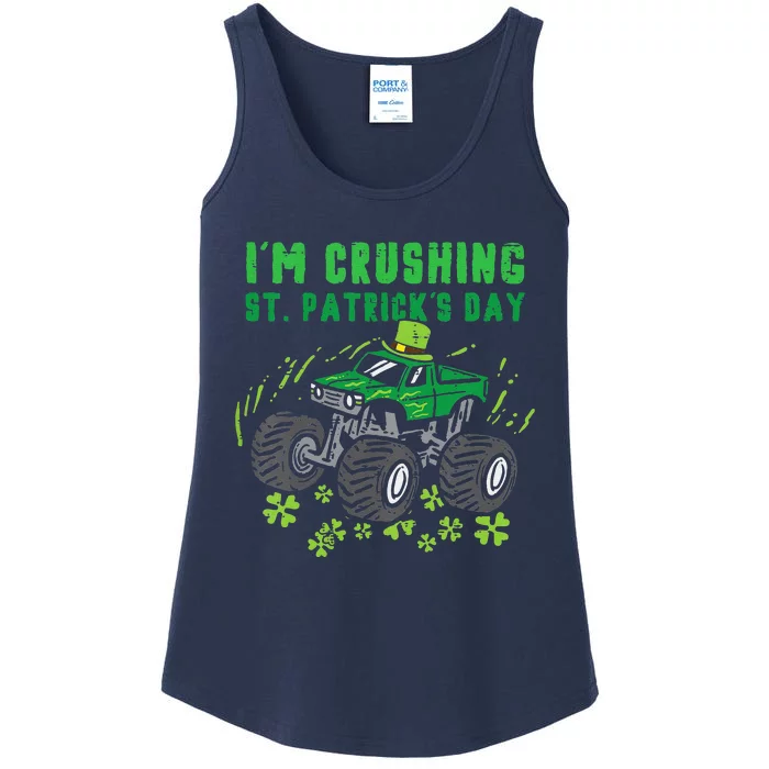 Im Crushing St Patricks Day Monster Truck Ladies Essential Tank