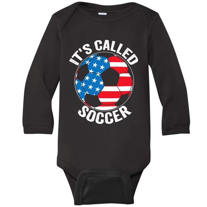 Its Called Soccer Baby Long Sleeve Bodysuit