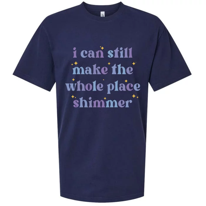 I Can Still Make The Whole Place Shimmer Retro Purple Sueded Cloud Jersey T-Shirt