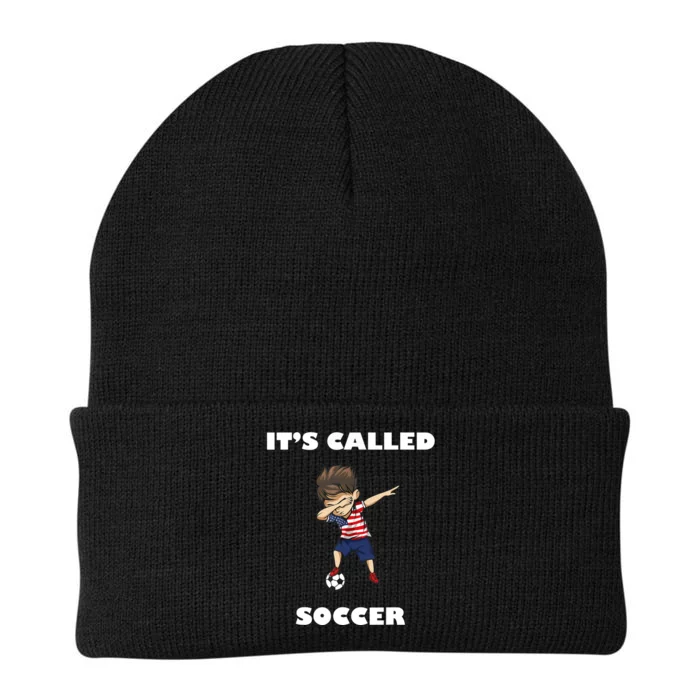 It's called soccer football funny quote Knit Cap Winter Beanie