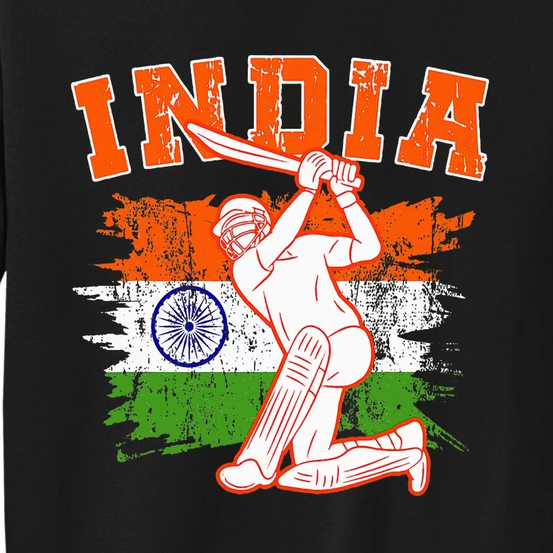 India Cricket Supporters Jersey Indian Cricket Fans Tall Sweatshirt