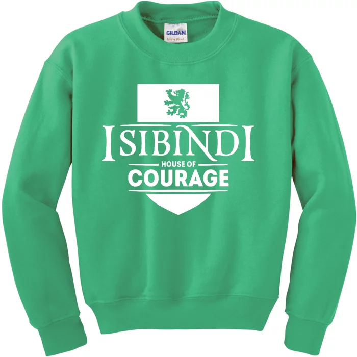 Isibindi Courage School Spirit Courageous Green Kids Sweatshirt