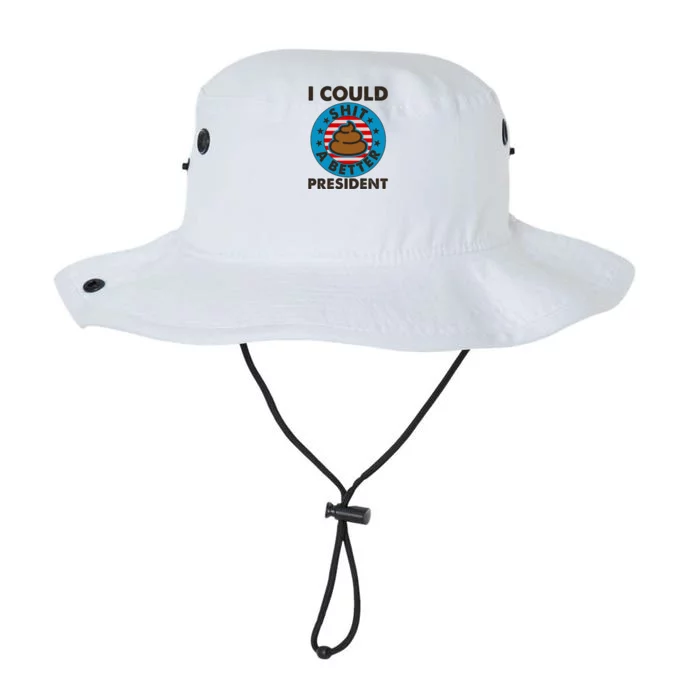 I Could Shit A Better President Poop Emblem Legacy Cool Fit Booney Bucket Hat