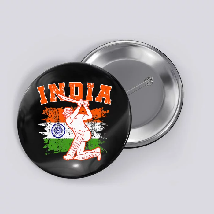 India Cricket Supporters Jersey Indian Button