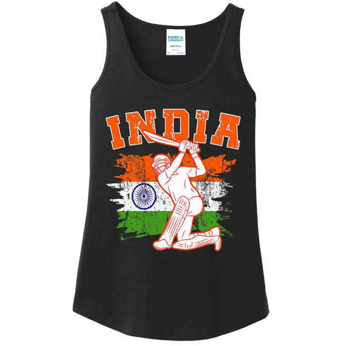 India Cricket Supporters Jersey Indian Ladies Essential Tank