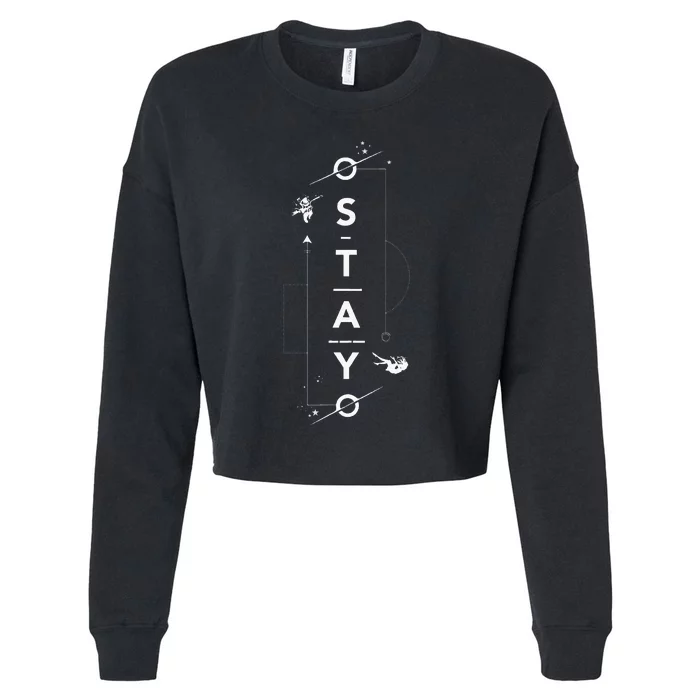 Interstellar Couple Stay Cropped Pullover Crew