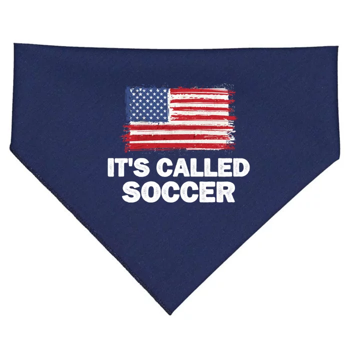 It's Called Soccer World Usa Football Cup USA-Made Doggie Bandana