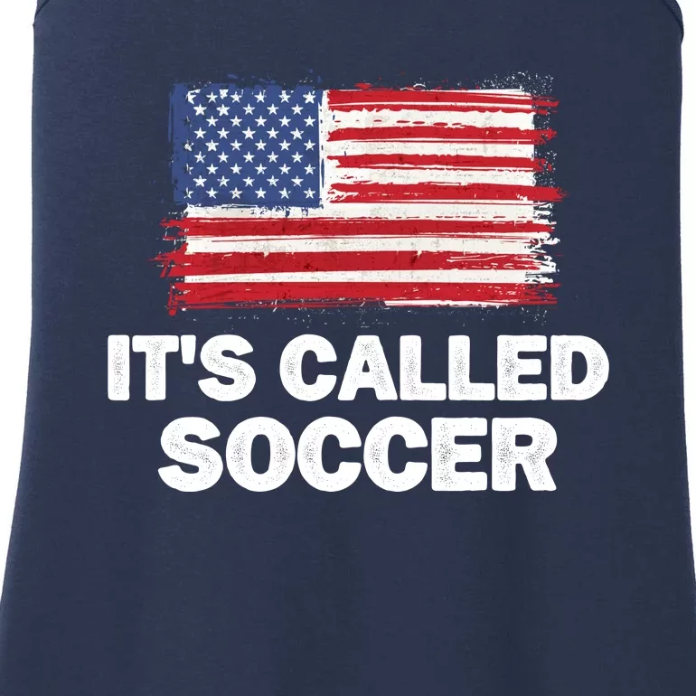 It's Called Soccer World Usa Football Cup Ladies Essential Tank