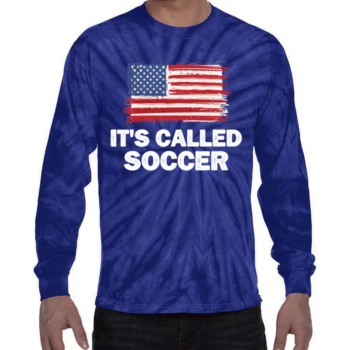 It's Called Soccer World Usa Football Cup Tie-Dye Long Sleeve Shirt