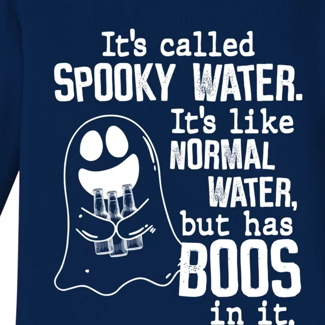 It's Called Spooky Water It's Like Normal Water But Has Boos Cool Gift Baby Long Sleeve Bodysuit