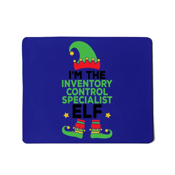 Inventory Control Specialist Elf Holiday Matching Christmas Gift Mousepad