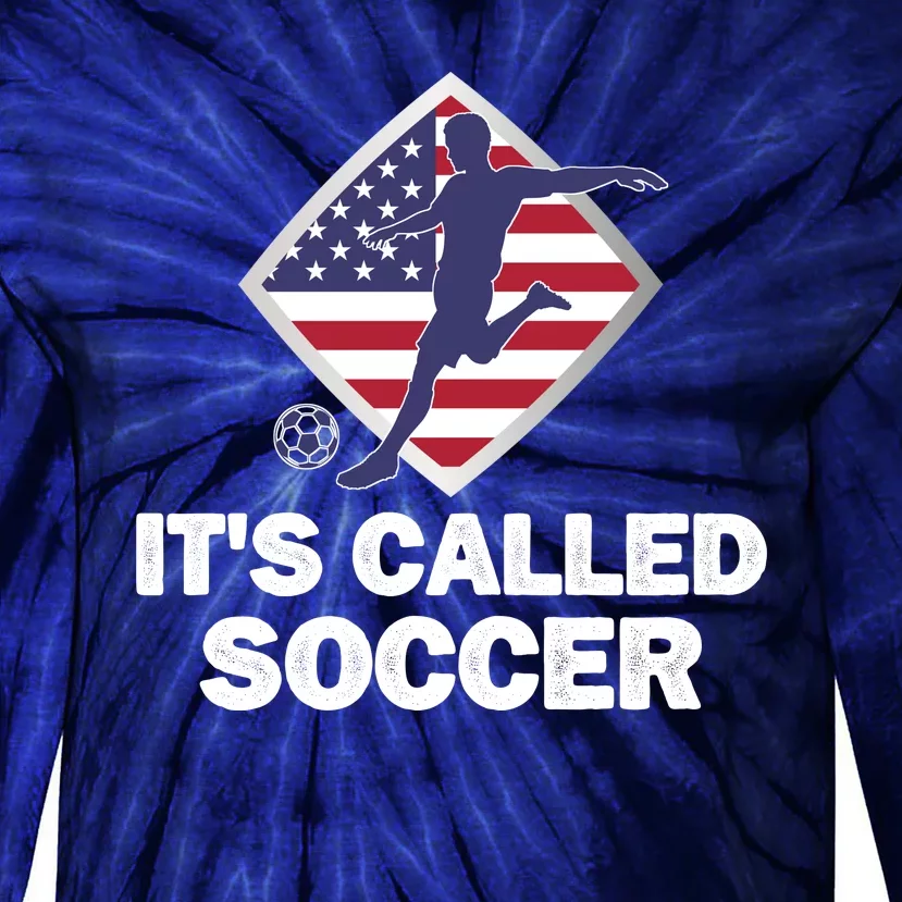 It's Called Soccer World Usa Football Cup Tie-Dye Long Sleeve Shirt