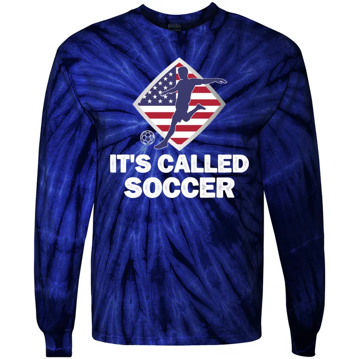 It's Called Soccer World Usa Football Cup Tie-Dye Long Sleeve Shirt