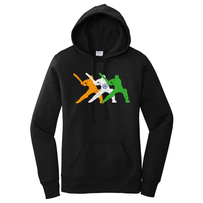 Indian Cricket Supporters Jersey India Cricket Fans Women's Pullover Hoodie