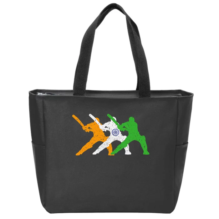 Indian Cricket Supporters Jersey India Cricket Fans Zip Tote Bag