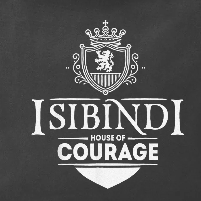 Isibindi Courage School Spirit Courageous Green Zip Tote Bag