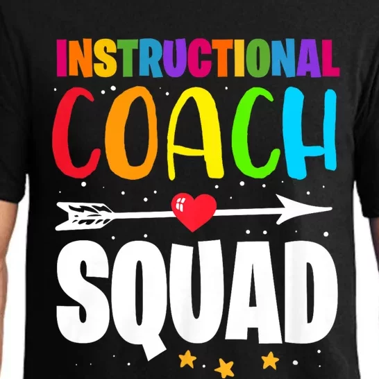 Instructional Coach Squad Teacher Back To School Matching Pajama Set