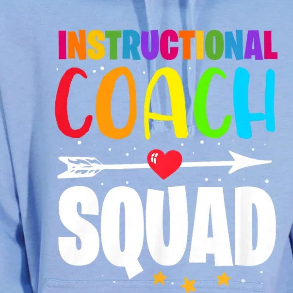 Instructional Coach Squad Teacher Back To School Matching Unisex Surf Hoodie