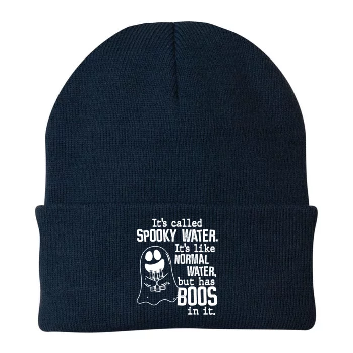 It's Called Spooky Water It's Like Normal Water But Has Boos Gift Knit Cap Winter Beanie