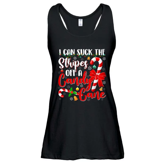 I Can Suck The Stripes Off A Candy Cane Christmas Naughty Ladies Essential Flowy Tank