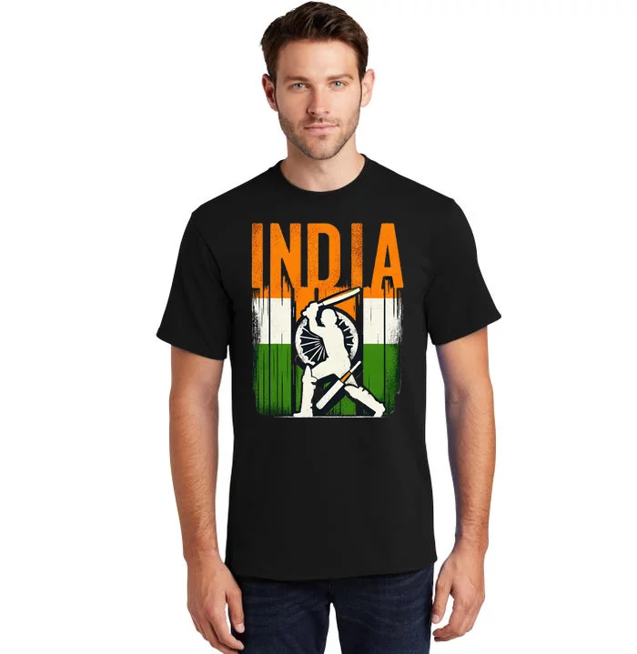 India Cricket Supporters Jersey Indian Cricket Fans Tall T-Shirt