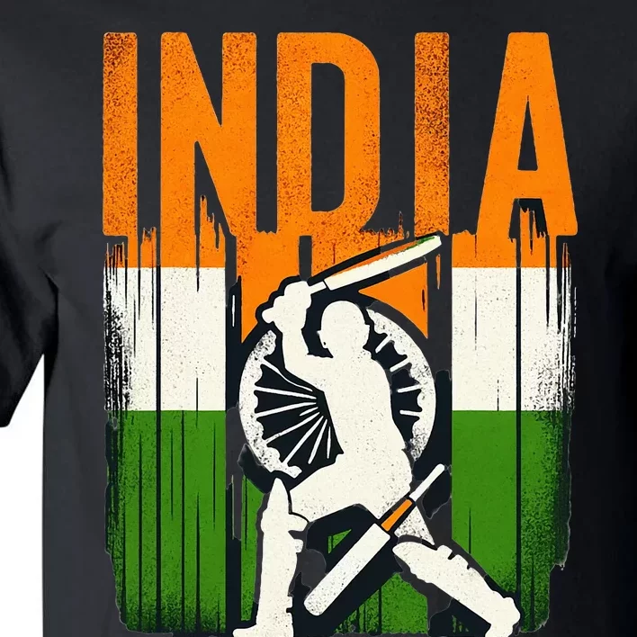 India Cricket Supporters Jersey Indian Cricket Fans Tall T-Shirt