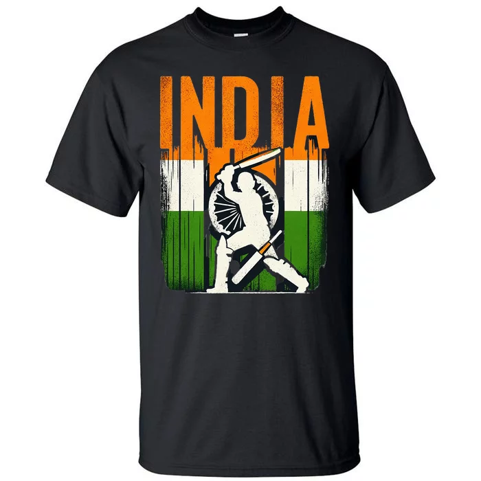 India Cricket Supporters Jersey Indian Cricket Fans Tall T-Shirt