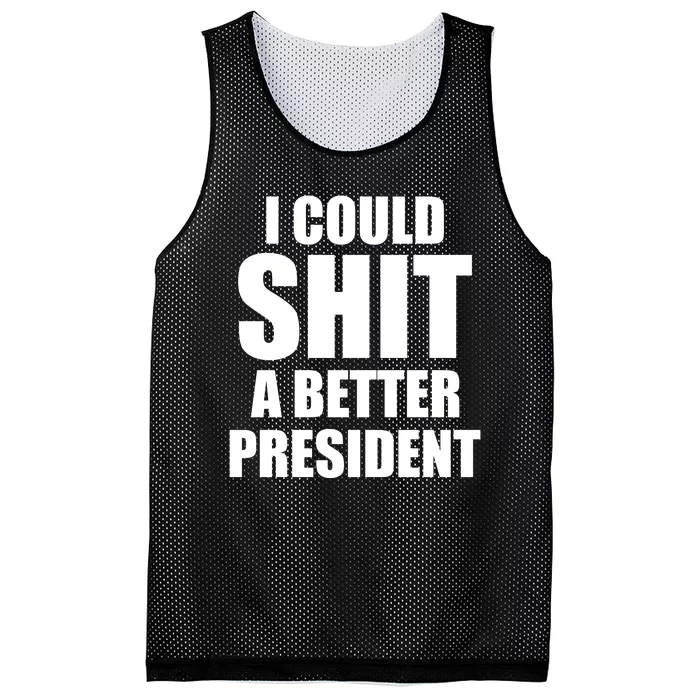 I Could Sh*t A Better President Funny Anti Biden Mesh Reversible Basketball Jersey Tank