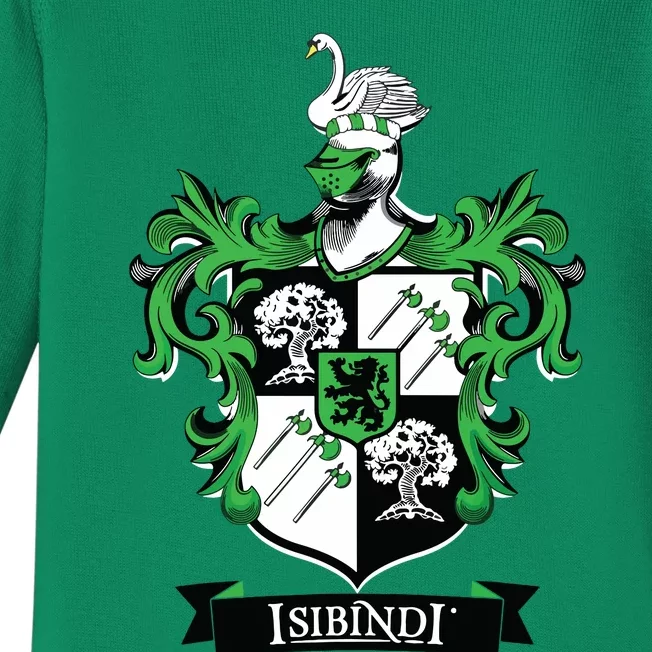 Isibindi Courage School Spirit Courageous Green Baby Long Sleeve Bodysuit