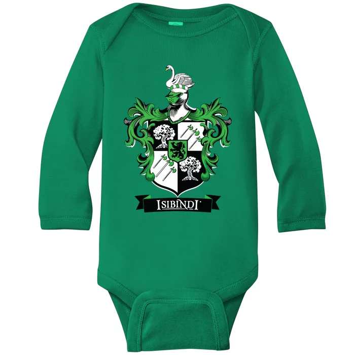 Isibindi Courage School Spirit Courageous Green Baby Long Sleeve Bodysuit