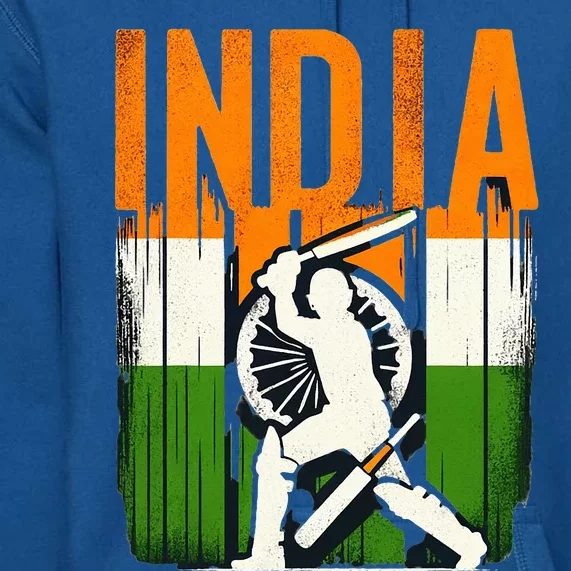 India Cricket Supporters Jersey  Indian Cricket Fans Premium Hoodie