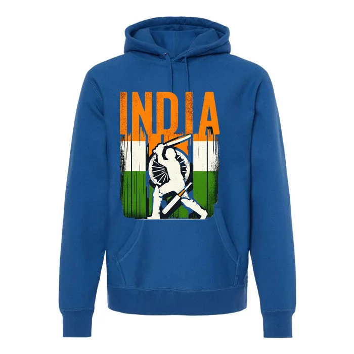 India Cricket Supporters Jersey  Indian Cricket Fans Premium Hoodie