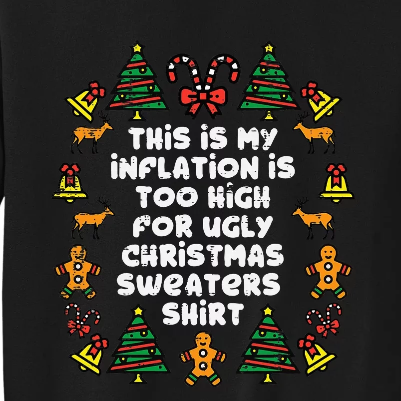 Inflation Christmas Sweaters Funny Xmas Sweatshirt