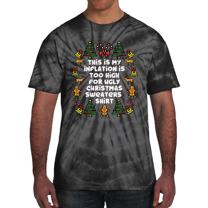 Inflation Christmas Sweaters Funny Xmas Tie-Dye T-Shirt