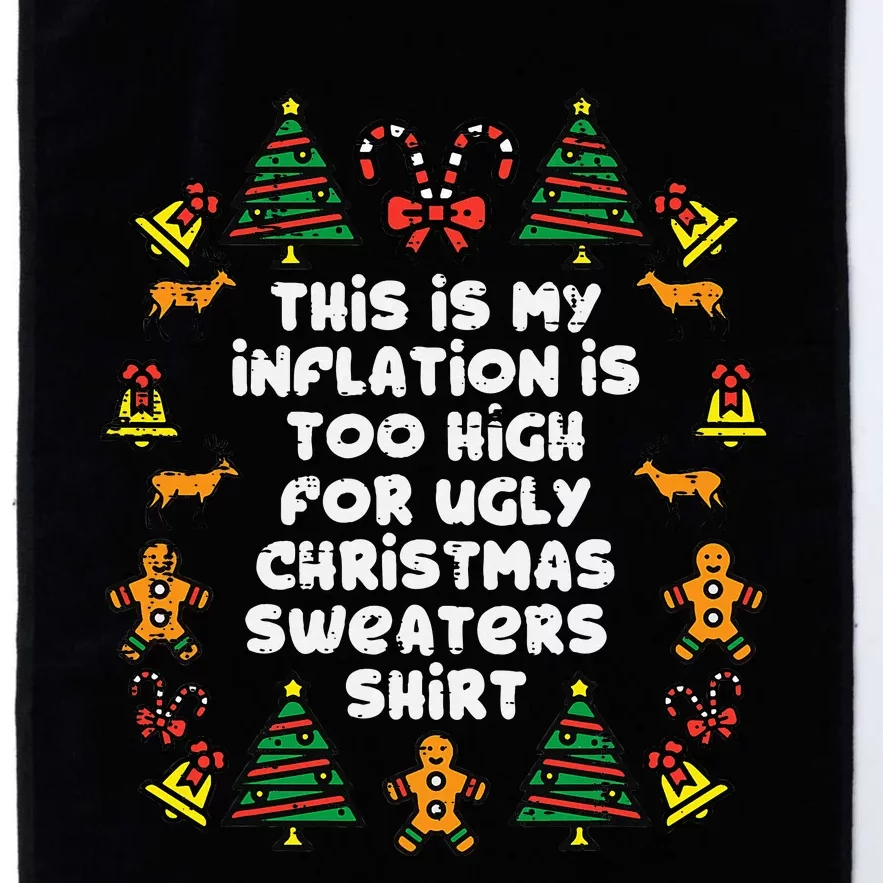 Inflation Christmas Sweaters Funny Xmas Platinum Collection Golf Towel