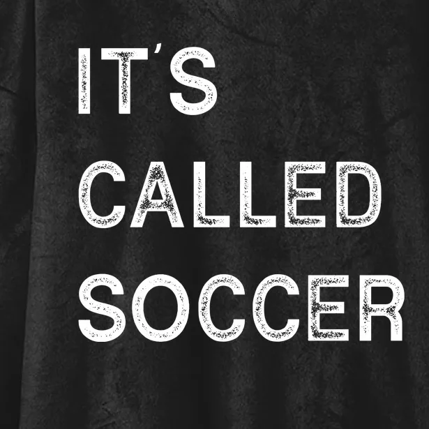 It's Called Soccer Funny World USA Football Cup Hooded Wearable Blanket