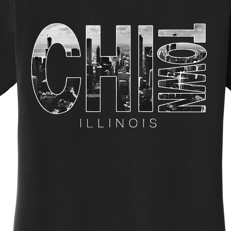 Illinois Chicago Skyline Chi Town Women's T-Shirt