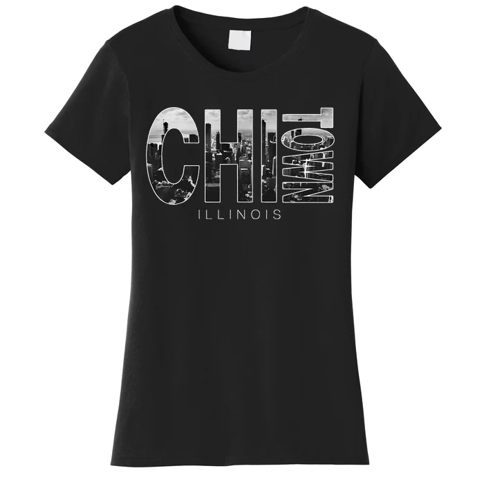 Illinois Chicago Skyline Chi Town Women's T-Shirt