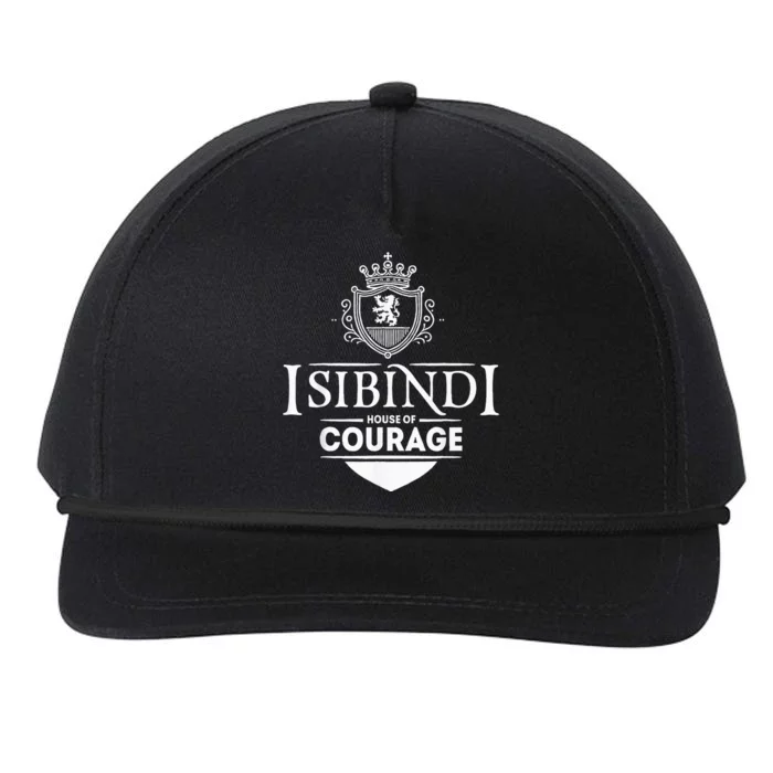 Isibindi Courage School Spirit Courageous Green Snapback Five-Panel Rope Hat