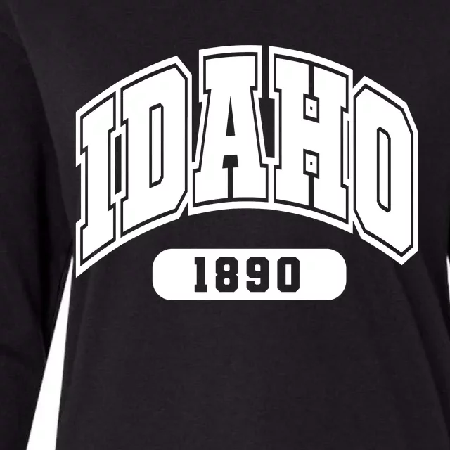 Idaho Collegiate Style 1890 Womens Cotton Relaxed Long Sleeve T-Shirt