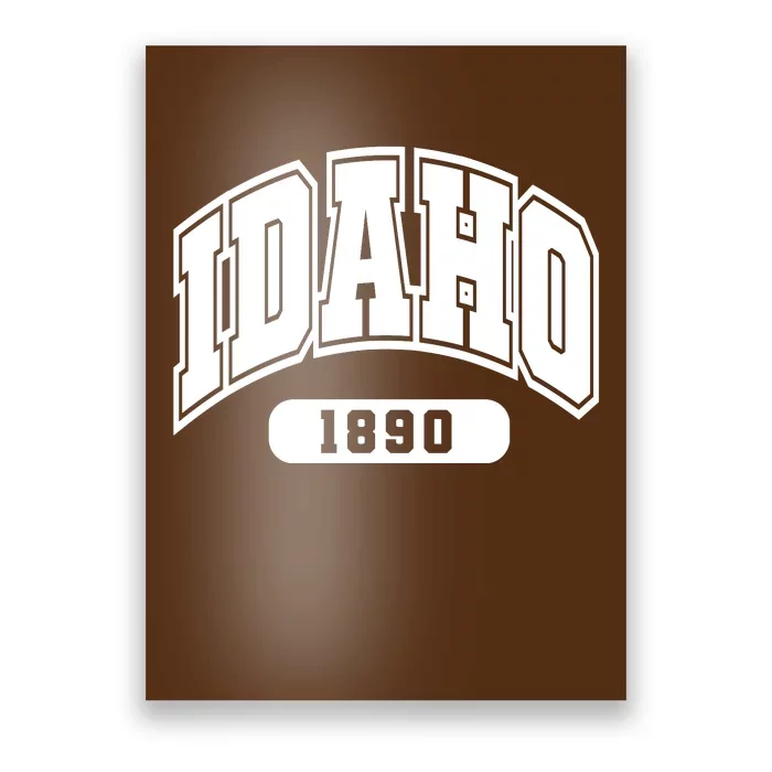 Idaho Collegiate Style 1890 Poster