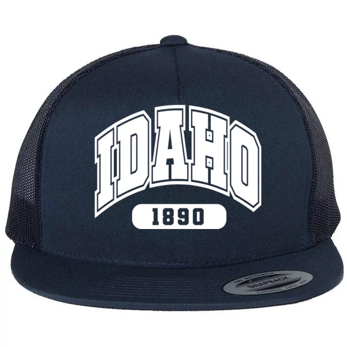 Idaho Collegiate Style 1890 Flat Bill Trucker Hat