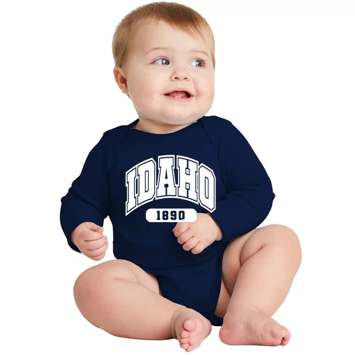 Idaho Collegiate Style 1890 Baby Long Sleeve Bodysuit